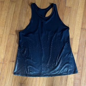 All in Motion Black/Silver Workout Tank